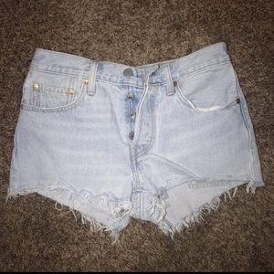 Light Wash Jean Shorts
